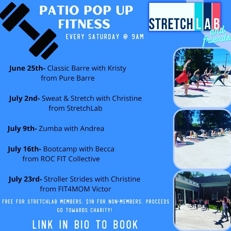 StretchLab Patio Pop Up Fitness Event Image