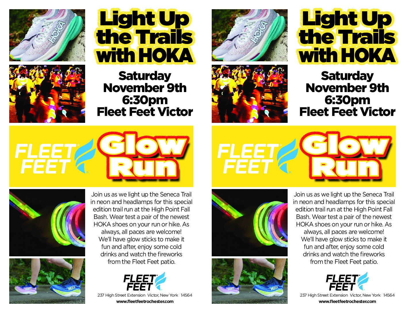 Fleet Feet Glow Run and Hike with Hoka Event Image