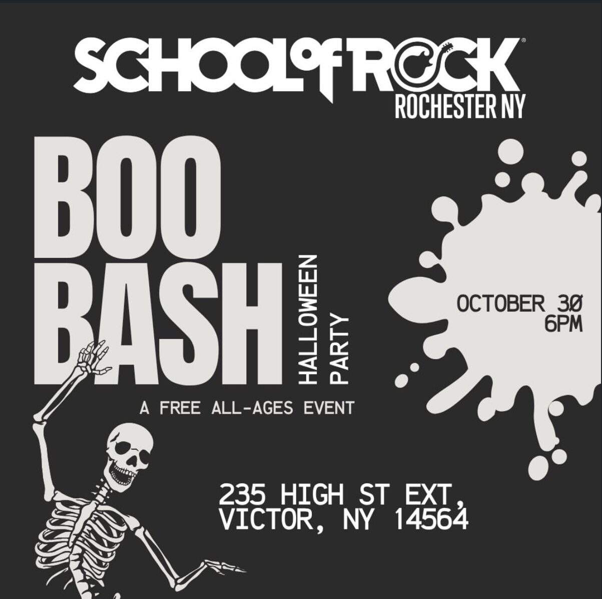 Boo Bash – School of Rock Event Image